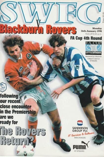 Sheffield Wednesday v Blackburn Rovers  26-Jan-1998