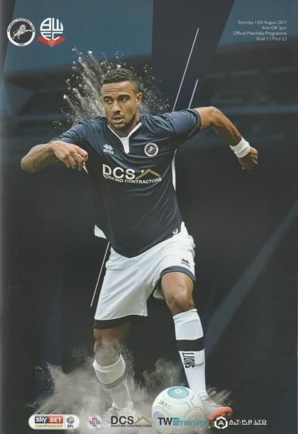 Millwall v Bolton Wanderers  12-Aug-2017
