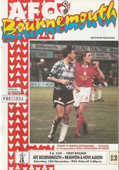 AFC Bournemouth v Brighton & Hove Albion  13-Nov-1993