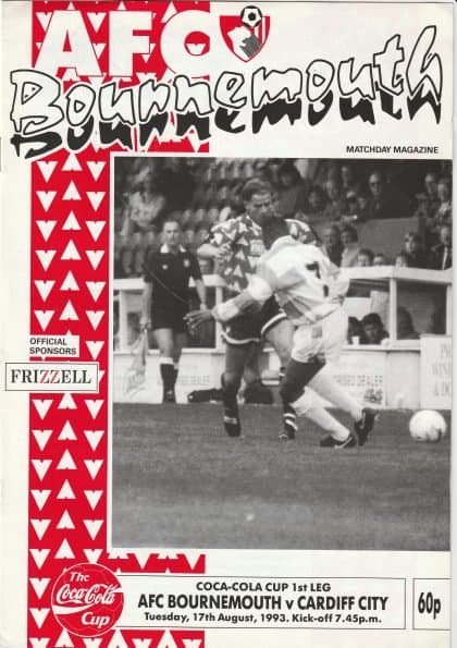 AFC Bournemouth v Cardiff City 17-Aug-1993