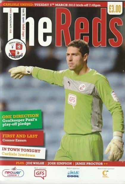 Crawley Town v Carlisle United  05-Mar-2013