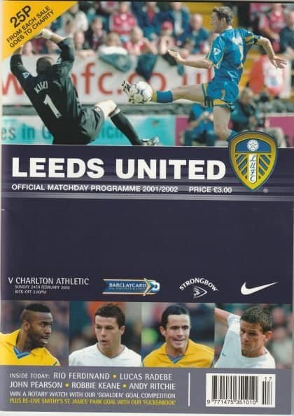 Leeds United v Charlton Athletic  24-Feb-2002