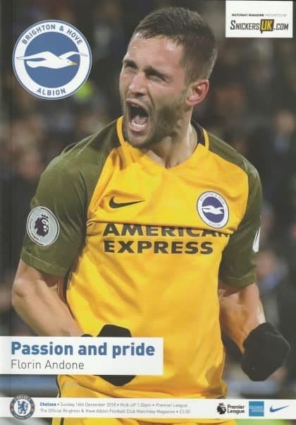 Brighton & Hove Albion v Chelsea  16-Dec-2018