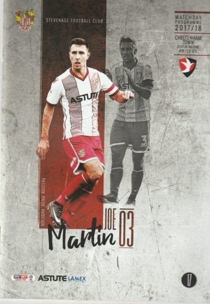 Stevenage v Cheltenham Town 01-Jan-2018