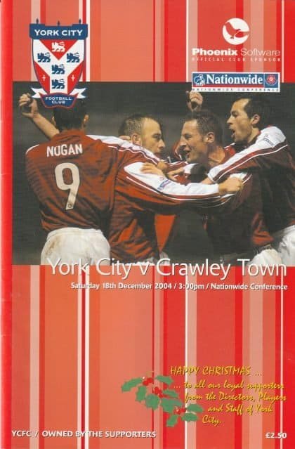York City v Crawley Town 18-Dec-2004