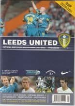 Leeds United v Derby County 23-Sep-2001