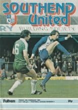 Southend United v Fulham 19-Feb-1982
