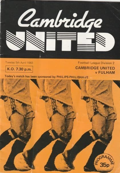 Cambridge United v Fulham 05-Apr-1983