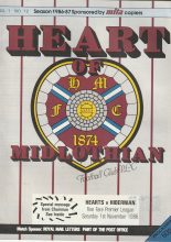 Heart of Midlothian v Hibernian 01-Nov-1986