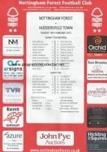 Nottingham Forest v Huddersfield Town 19-Feb-2013