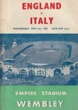 England v Italy 06-May-1959