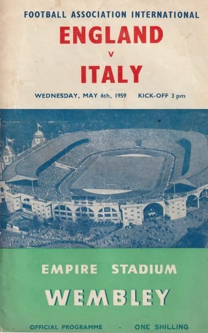 England v Italy 06-May-1959