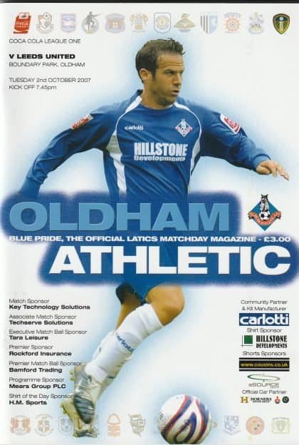 Oldham Athletic v Leeds United 02-Oct-2007