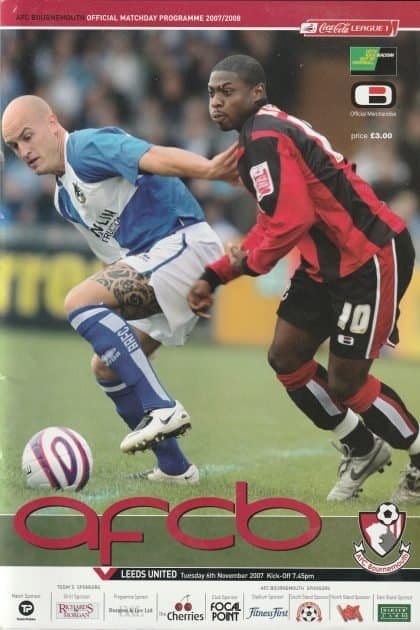 AFC Bournemouth v Leeds United   06-Nov-2007