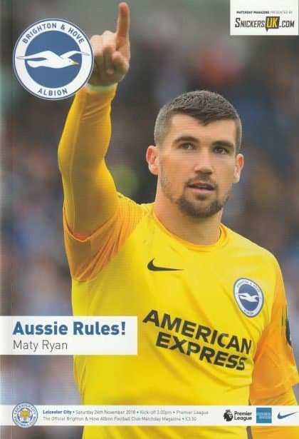 Brighton & Hove Albion v Leicester City  24-Nov-2018