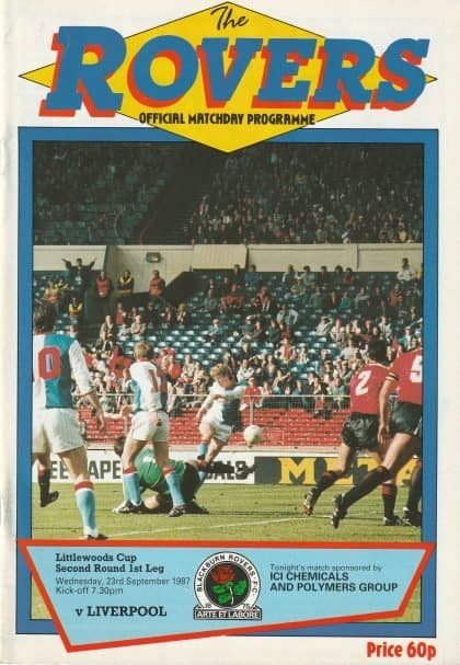 Blackburn Rovers v Liverpool 23-Sep-1987