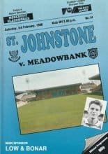 St Johnstone v Meadowbank Thistle 03-Feb-1990