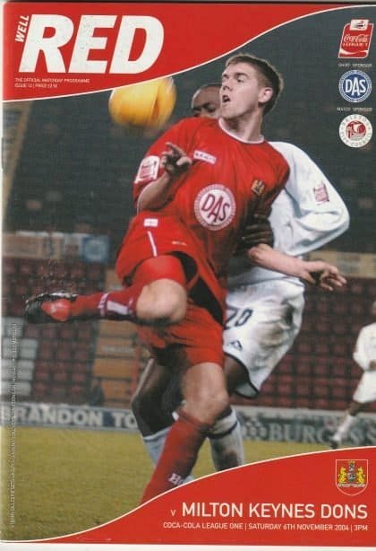 Bristol City v Milton Keynes Dons  06-Nov-2004