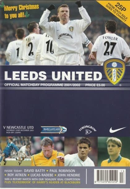 Leeds United v Newcastle United 22-Dec-2001