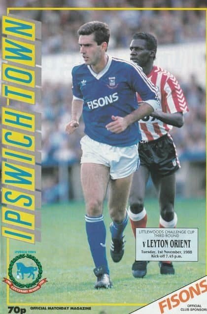 Ipswich Town v Leyton Orient 01-Nov-1988