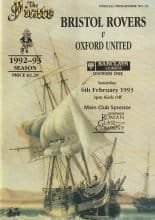 Bristol Rovers v Oxford United  06-Feb-1993