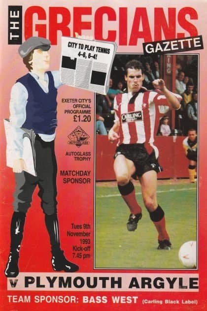 Exeter City v Plymouth Argyle  09-Nov-1993