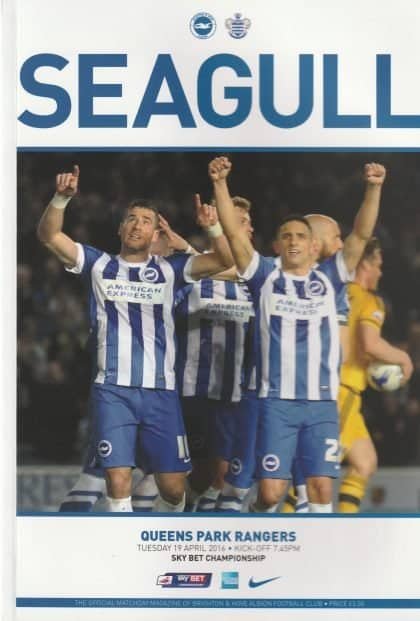 Brighton & Hove Albion v Queens Park Rangers   19-Apr-2016