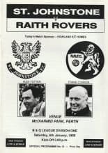 St Johnstone v Raith Rovers 06-Jan-1990