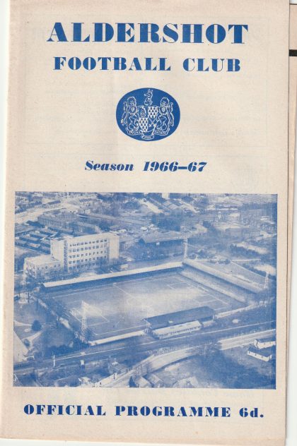 Aldershot v Reading 07-Jan-1967