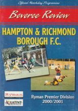 Hampton & Richmond Borough v Slough Town  27-Jan-2001