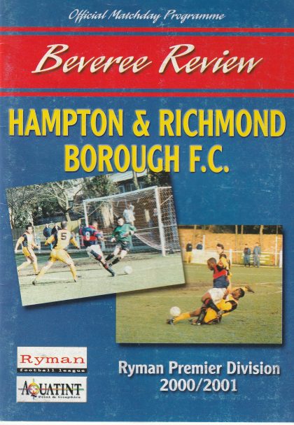 Hampton & Richmond Borough v Slough Town  27-Jan-2001