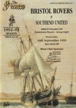 Bristol Rovers v Southend United  16-Sep-1992