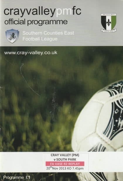Cray Valley (PM) v South Park  20-Nov-2013