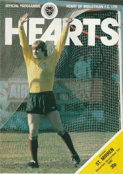 Heart of Midlothian v St Mirren   01-Nov-1980