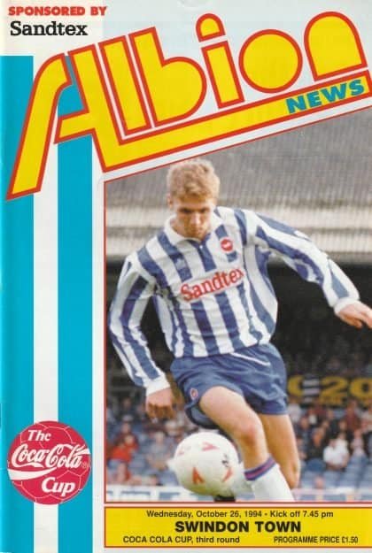 Brighton & Hove Albion v Swindon Town 26-Oct-1994