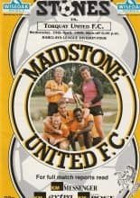 Maidstone United v Scunthorpe United 25-Apr-1990