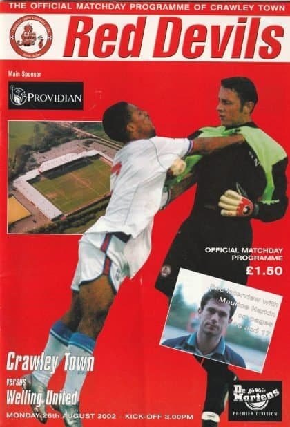 Crawley Town v Welling United  26-Aug-2002