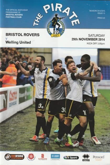 Bristol Rovers v Welling United  29-Nov-2014