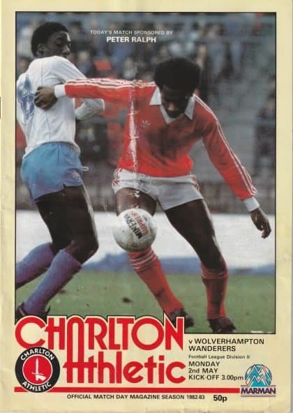 Charlton Athletic v Wolverhampton Wanderers 02-May-1983