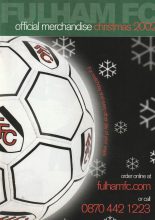 Fulham Official Merchandise Christmas 2002