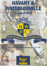 Havant & Waterlooville v Welling United   08-Oct-2002