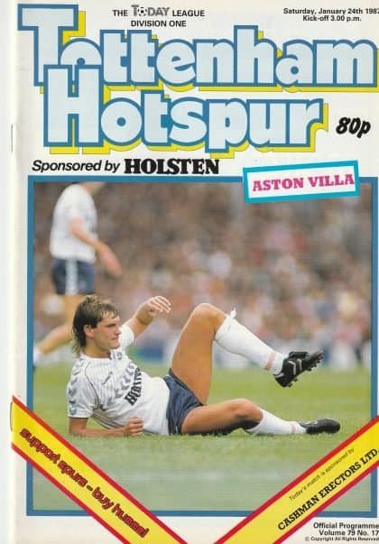 Tottenham Hotspur v Aston Villa 24-Jan-1987