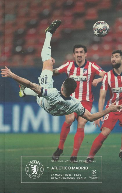 Chelsea v Atletico Madrid  17-Mar-2021