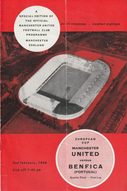 Manchester United v Benfica 02-Feb-1966