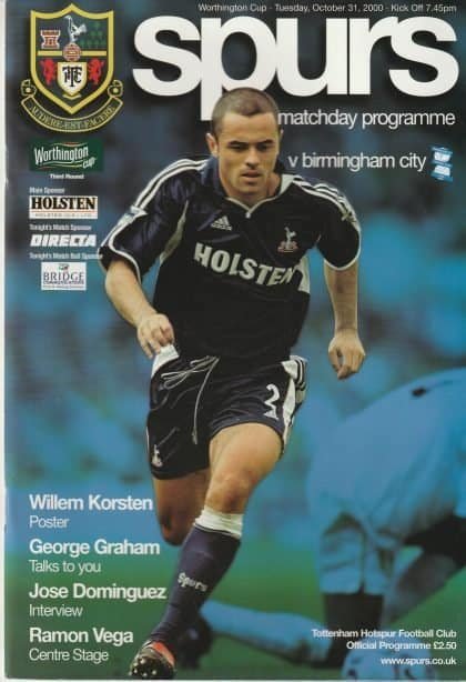 Tottenham Hotspur v Birmingham City 31-Oct-2000