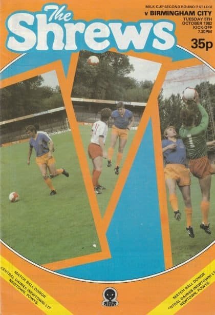 Shrewsbury Town v Birmingham City 05-Oct-1982