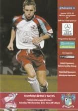 Scunthorpe United v Bury 14-Dec-2002