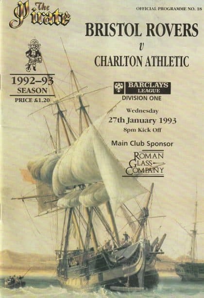 Bristol Rovers v Charlton Athletic 27-Jan-1993