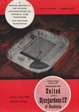 Manchester United v Djurgardens  27-Oct-1964