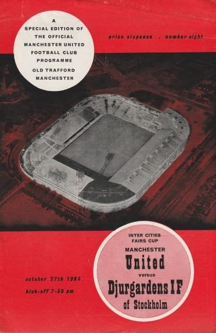 Manchester United v Djurgardens  27-Oct-1964
